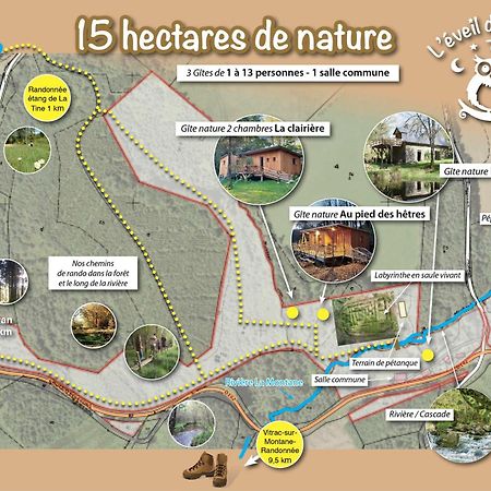 Gite Nature Au Pied Des Hetres Vitrac-sur-Montane ภายนอก รูปภาพ